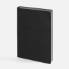 Ежедневник Doppio, недатированный, черный с серым