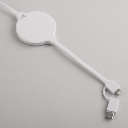 Кабель "Energy" с функцией беспроводного зарядного устройства Кабель "Energy" с функцией беспроводного зарядного устройства