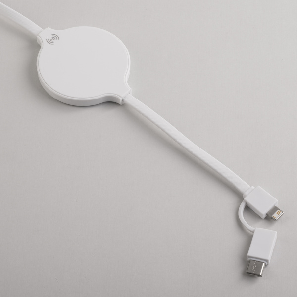 Кабель "Energy" с функцией беспроводного зарядного устройства Кабель "Energy" с функцией беспроводного зарядного устройства